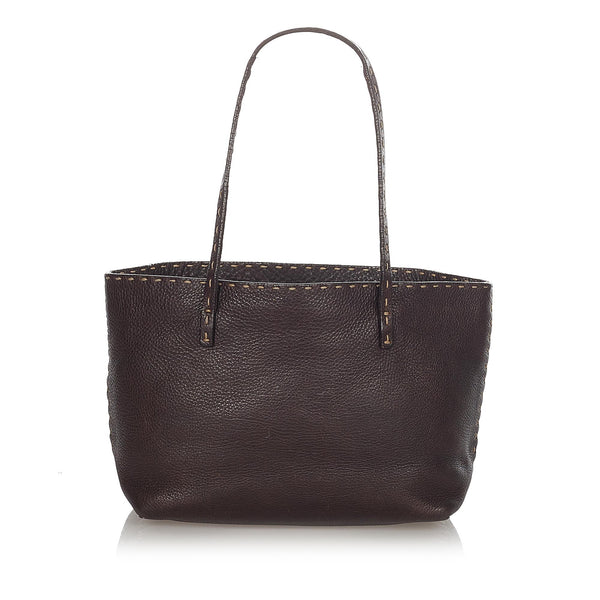 Fendi Selleria Leather Tote Bag (SHG-23498)