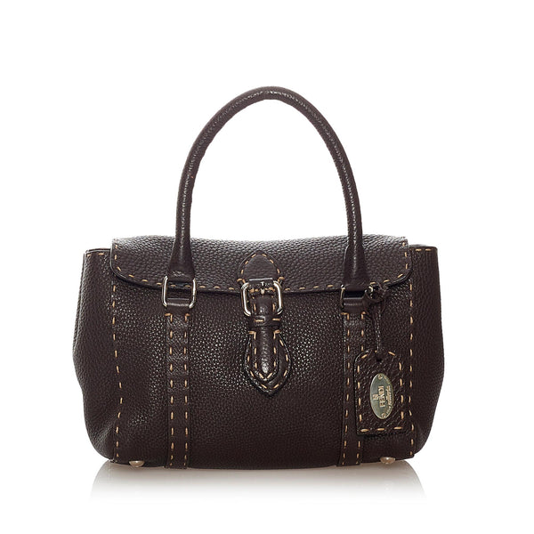 Fendi Selleria Linda Leather Handbag (SHG-27466)