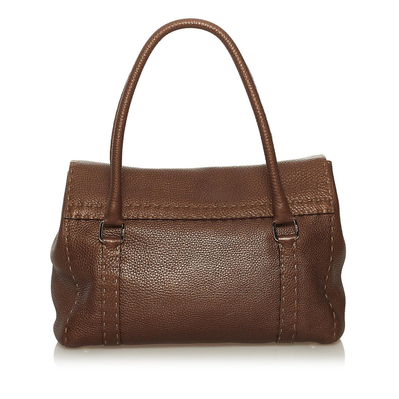 Fendi Selleria Linda Leather Handbag (SHG-34866)