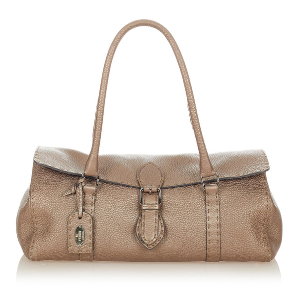 Fendi Selleria Linda Leather Shoulder Bag (SHG-26507)