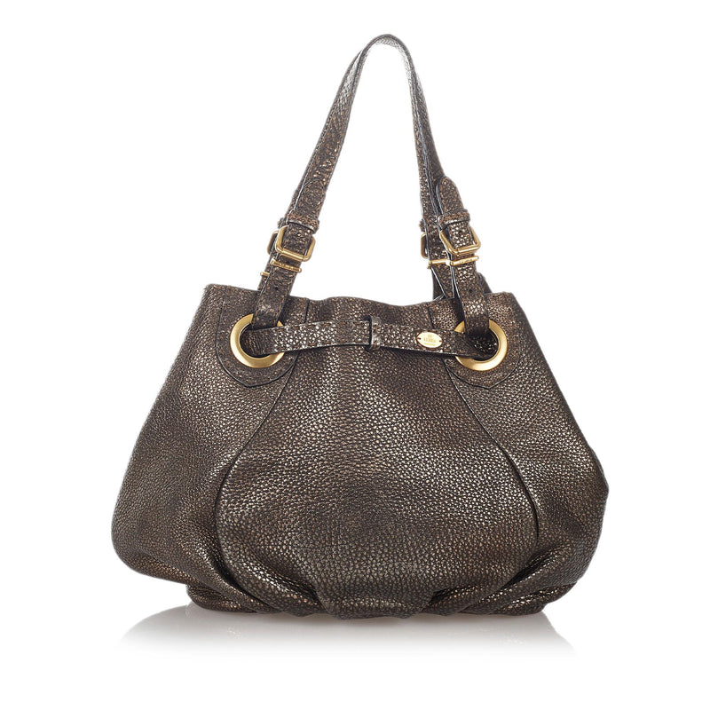 Fendi Selleria Pomodorino Leather Tote Bag (SHG-26888)