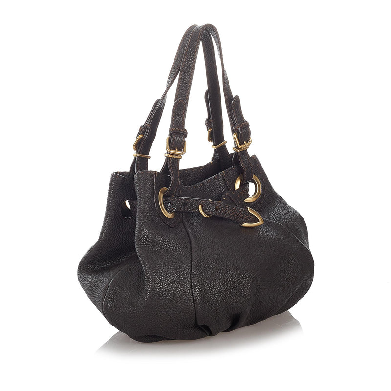 Fendi Selleria Pomodorino Leather Tote Bag (SHG-27133)
