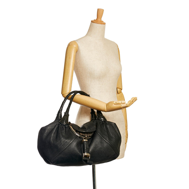 Fendi Spy Leather Handbag SHG 37348 LuxeDH