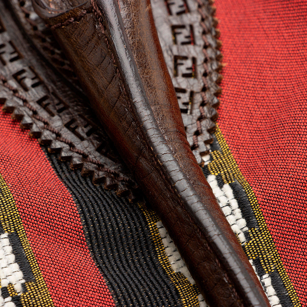 Fendi Vintage Embroidered Canvas Du Jour Tote (SHF-20442)