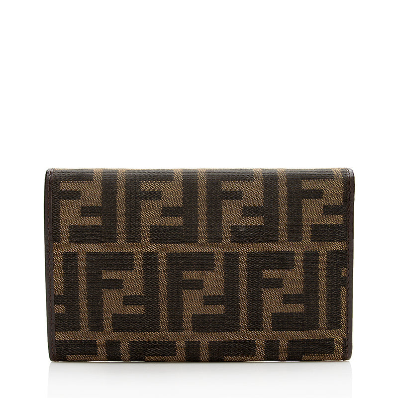 Fendi Vintage Zucca Trifold Compact Wallet (SHF-18439)