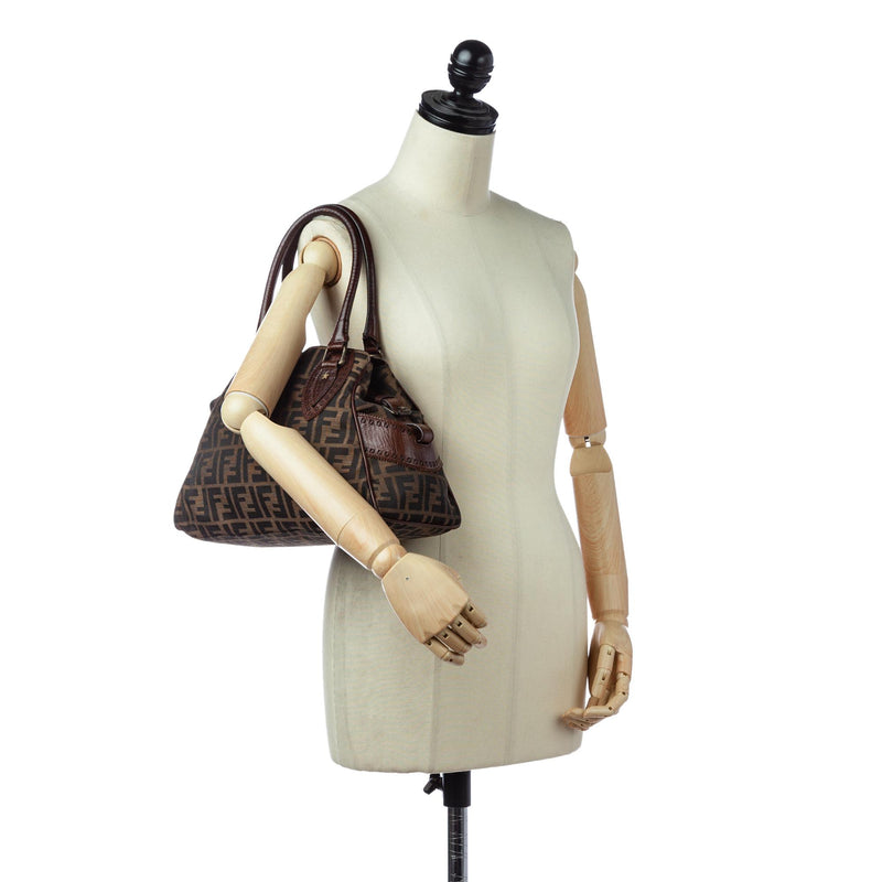 Fendi Zucca Etniko Canvas Shoulder Bag (SHG-29436)