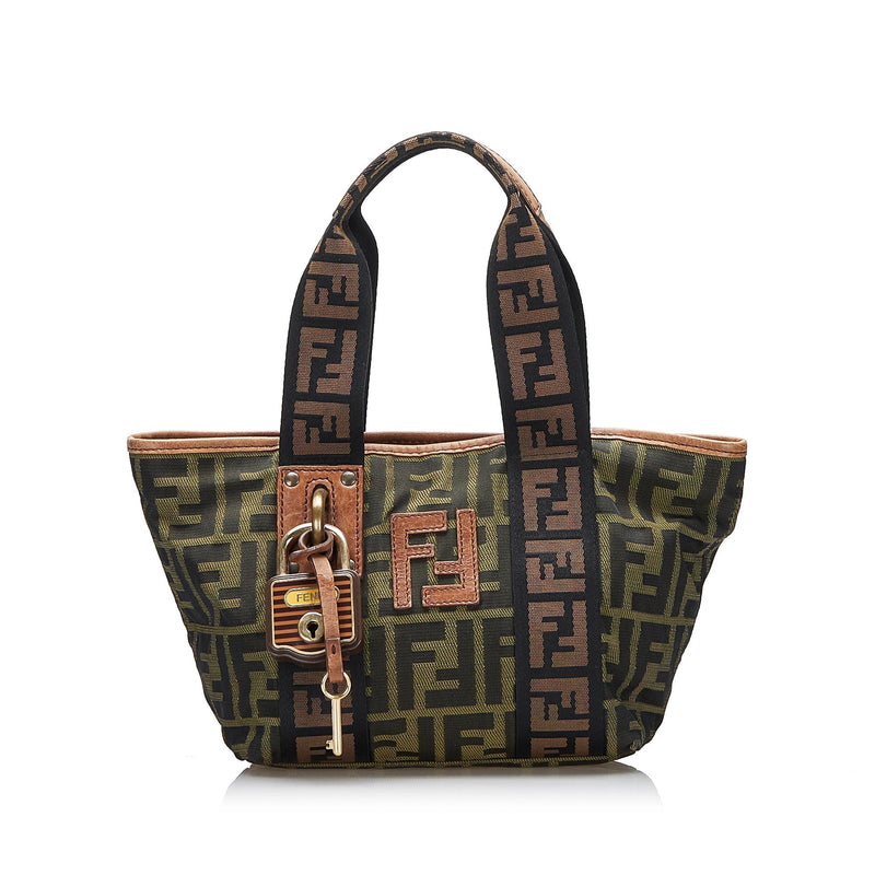 Fendi Zucca Handbag (SHG-UA8E6t) – LuxeDH