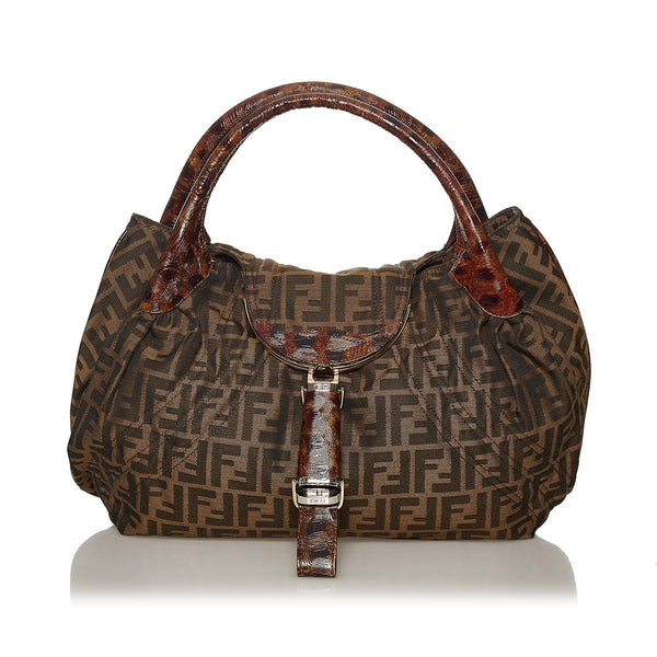 Fendi Zucca Spy Canvas Handbag (SHG-28363)