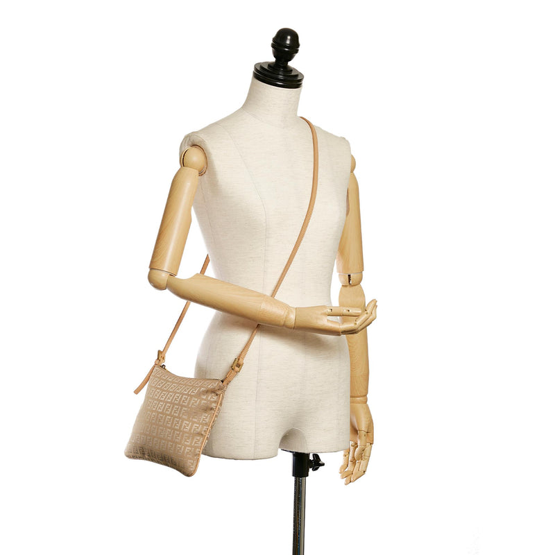 Fendi Zucchino Canvas Crossbody Bag (SHG-32543)