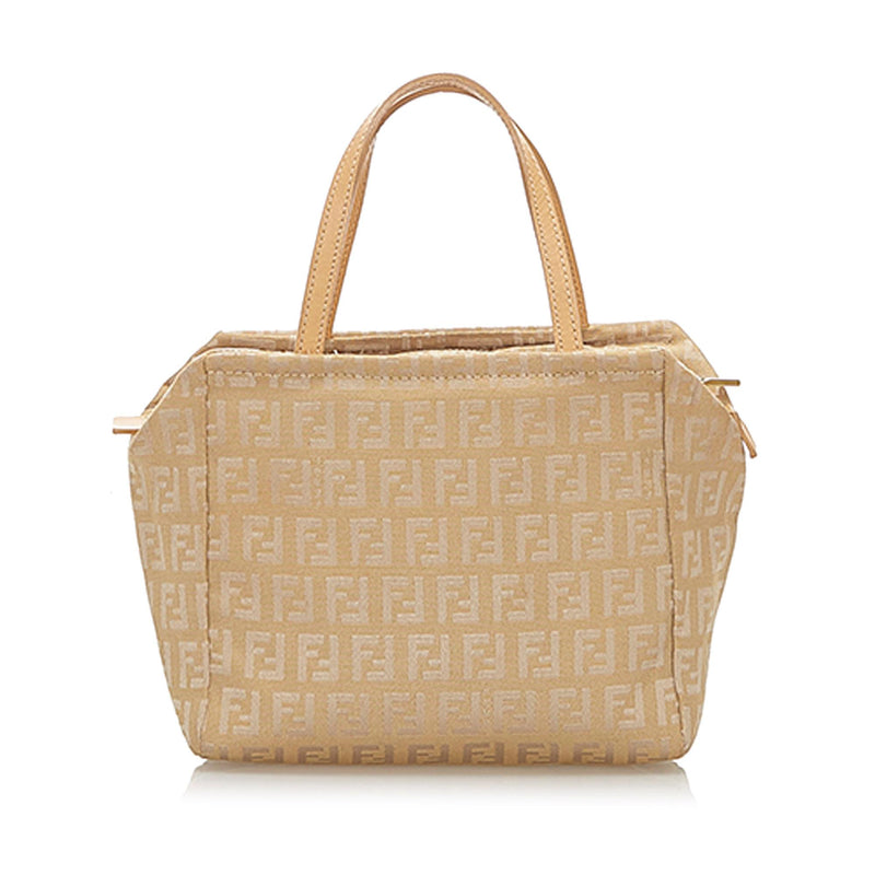 Fendi Zucchino Canvas Handbag (SHG-32352)