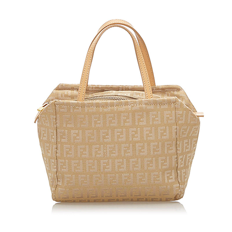 Fendi Zucchino Canvas Handbag (SHG-32352)