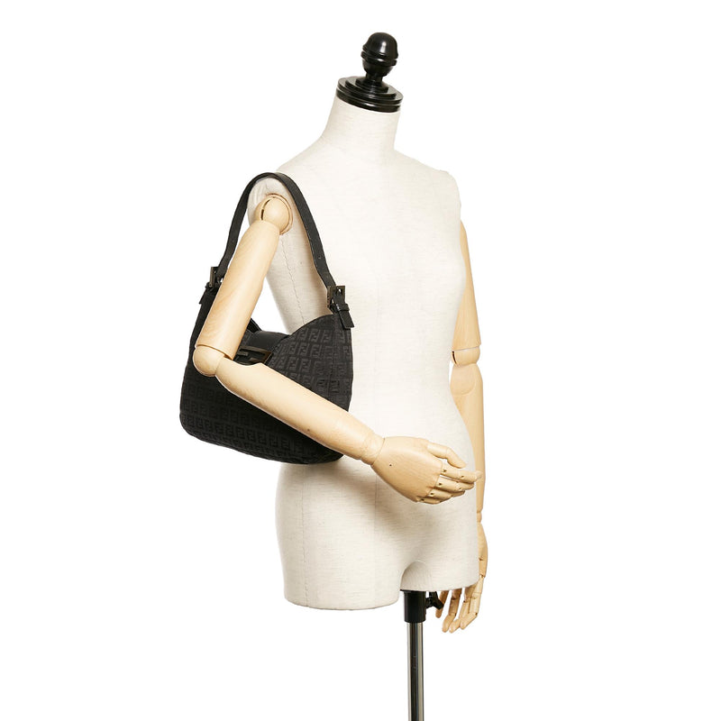 Fendi Zucchino Canvas Shoulder Bag (SHG-27368)