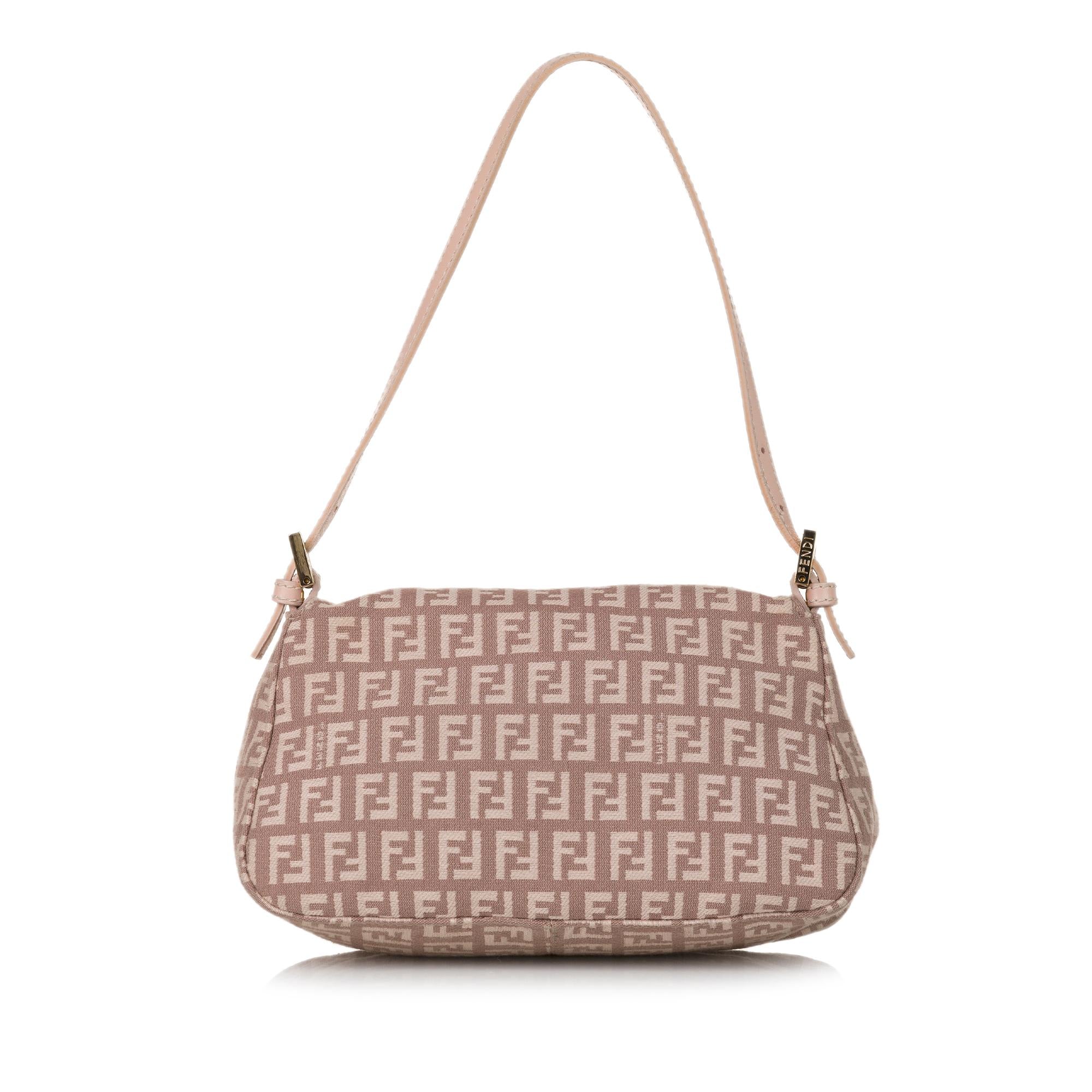 Fendi Zucchino Mamma Forever Canvas Baguette (SHG-31593)