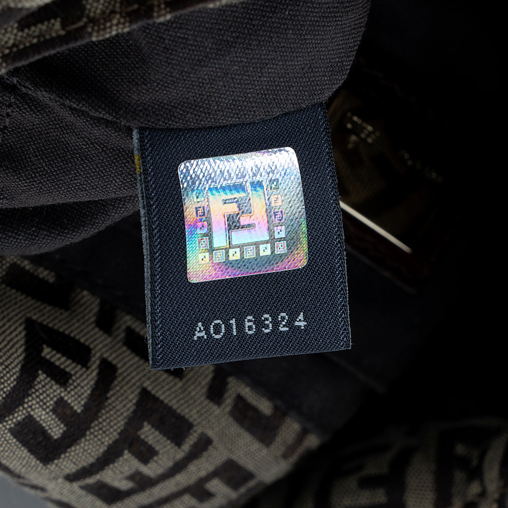 Fendi Zucchino Mini Baguette Bag (SHF-18855)