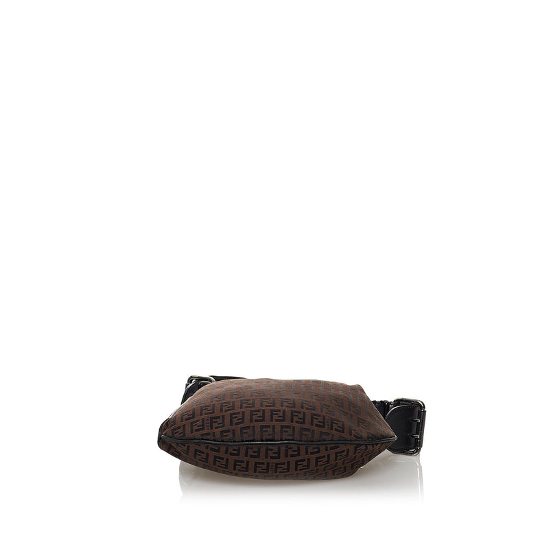 Fendi Zucchino Oyster Canvas Shoulder Bag (SHG-30243)