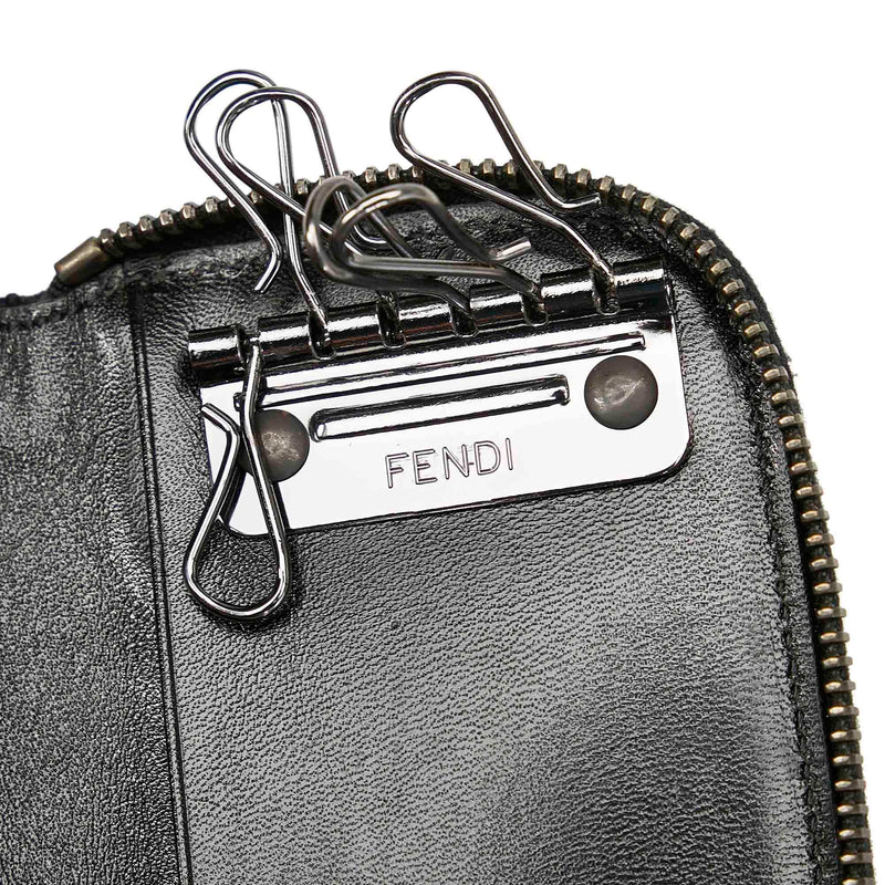 Fendi Zucchino Zip Around Key Holder (SHG-23161)
