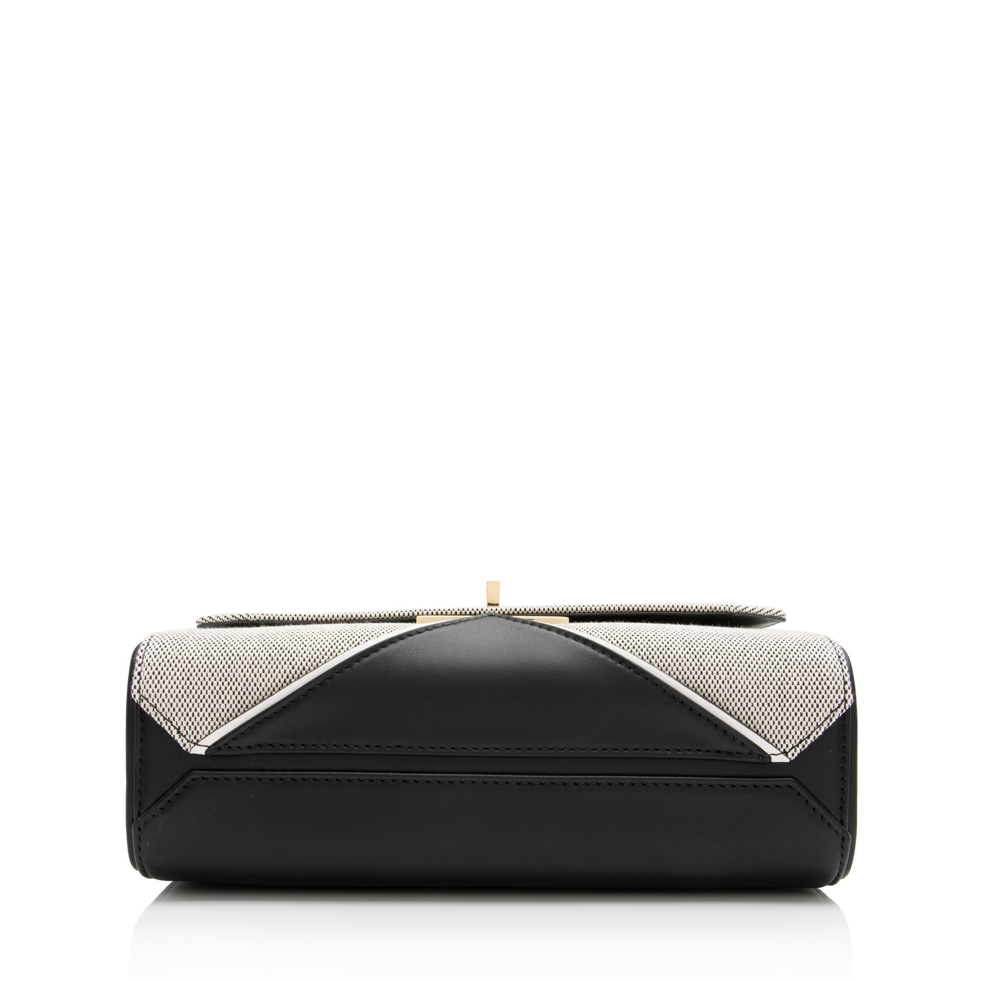 Givenchy Leather Canvas Eden Medium Shoulder Bag (SHF-23474)