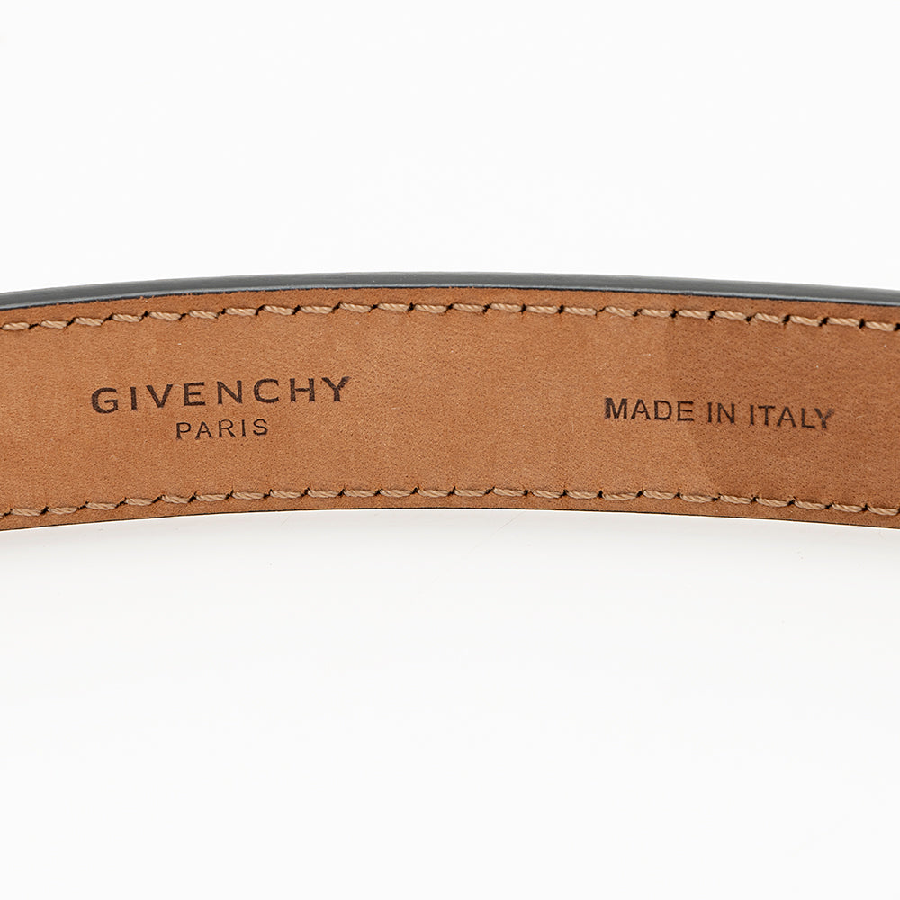 Givenchy Leather Double G Belt - Size 36 / 90 (SHF-19069)