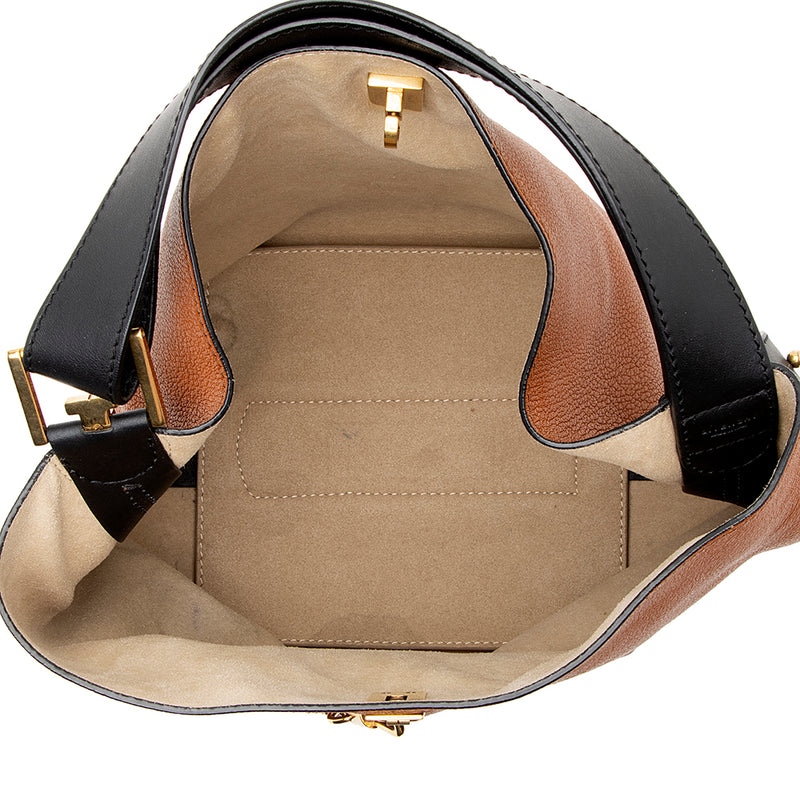 Givenchy Leather GV Bucket Bag (SHF-22089)