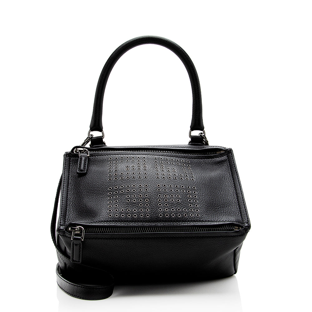 Givenchy Leather Grommet Pandora Small Shoulder Bag (SHF-16327)