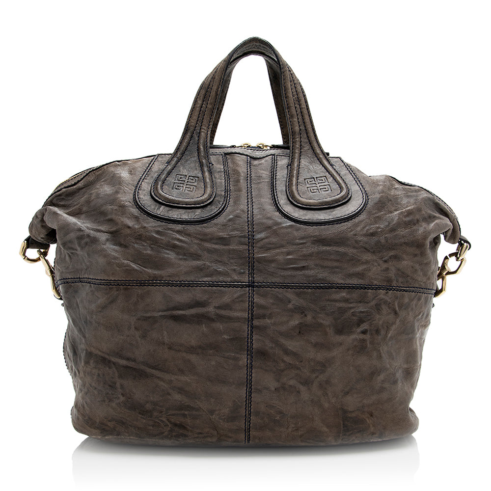 Givenchy Leather Nightingale Medium Satchel (SHF-20720)