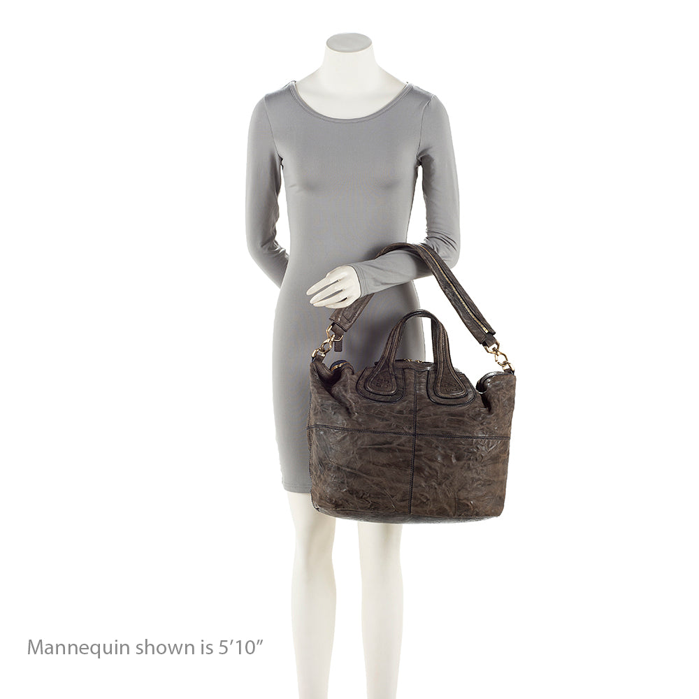 Givenchy Leather Nightingale Medium Satchel (SHF-20720)