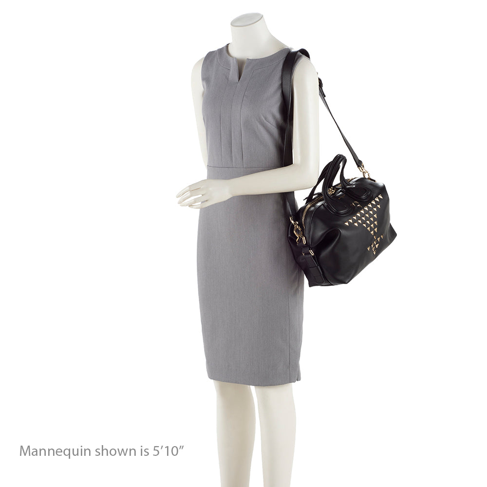 Givenchy Leather Studded Nightingale Small Satchel (SHF-16428)