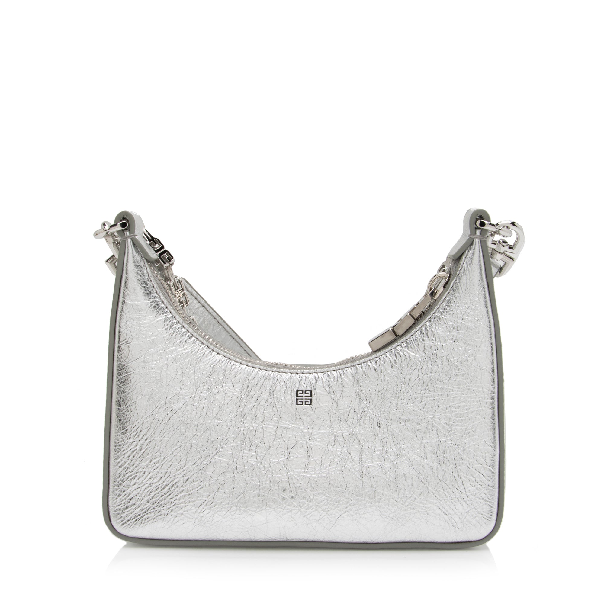 Givenchy Metallic Calfskin Moon Cut Out Mini G Cube Chain Bag (SHF-cJqTKf)