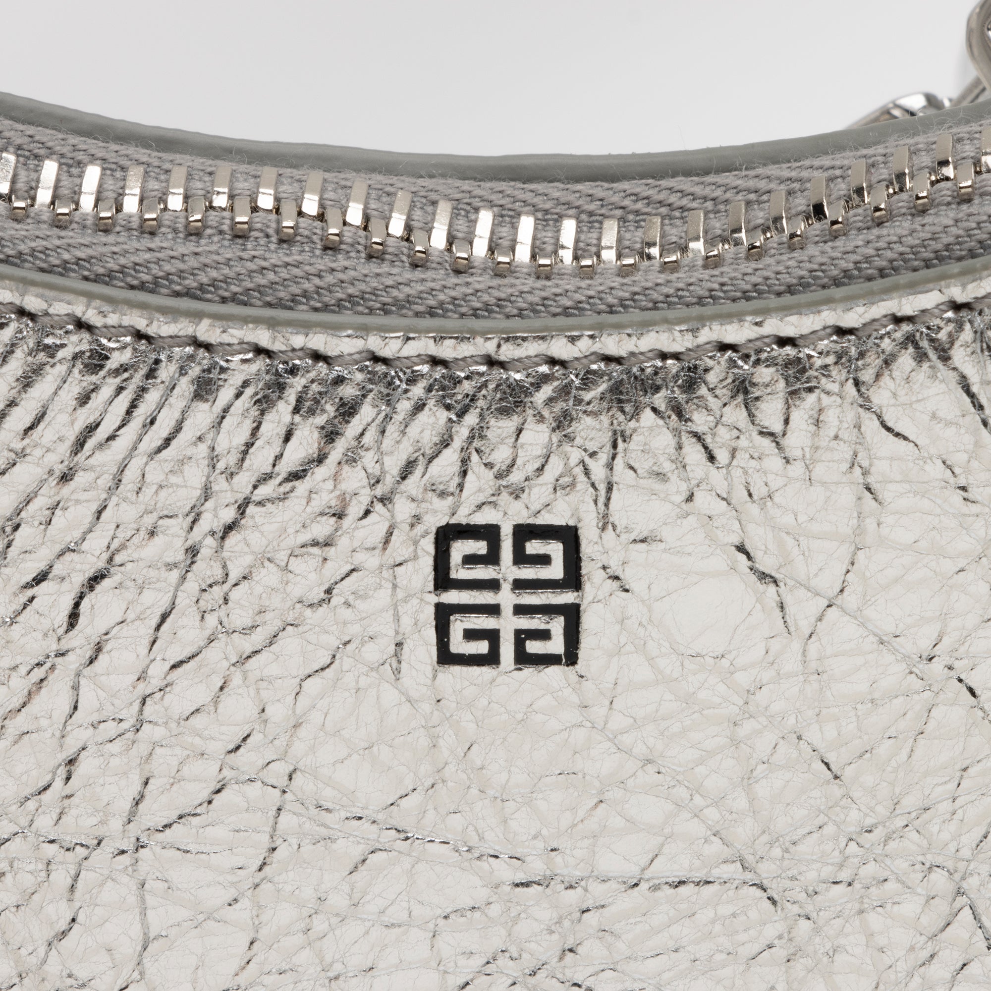 Givenchy Metallic Calfskin Moon Cut Out Mini G Cube Chain Bag (SHF-cJqTKf)