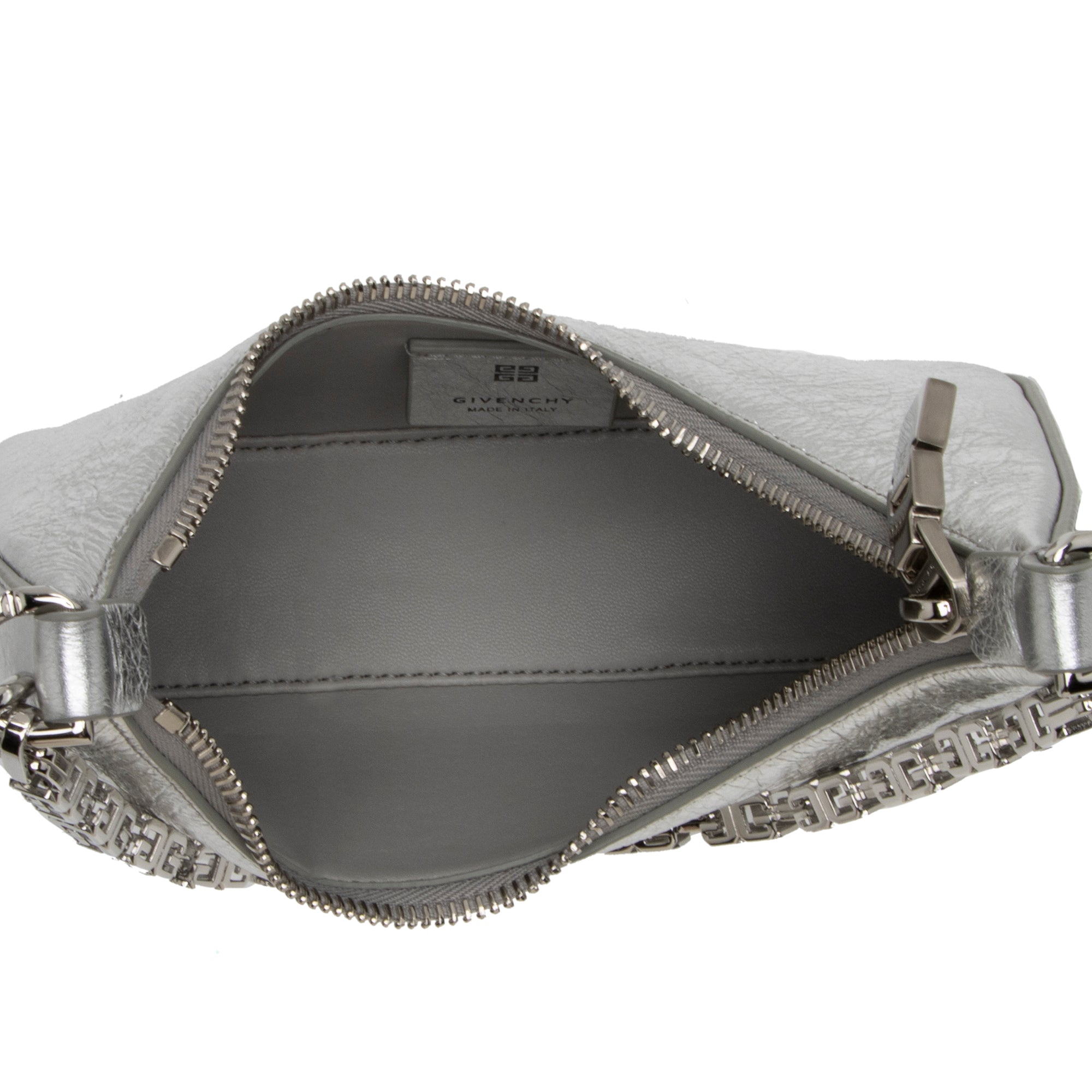 Givenchy Metallic Calfskin Moon Cut Out Mini G Cube Chain Bag (SHF-cJqTKf)