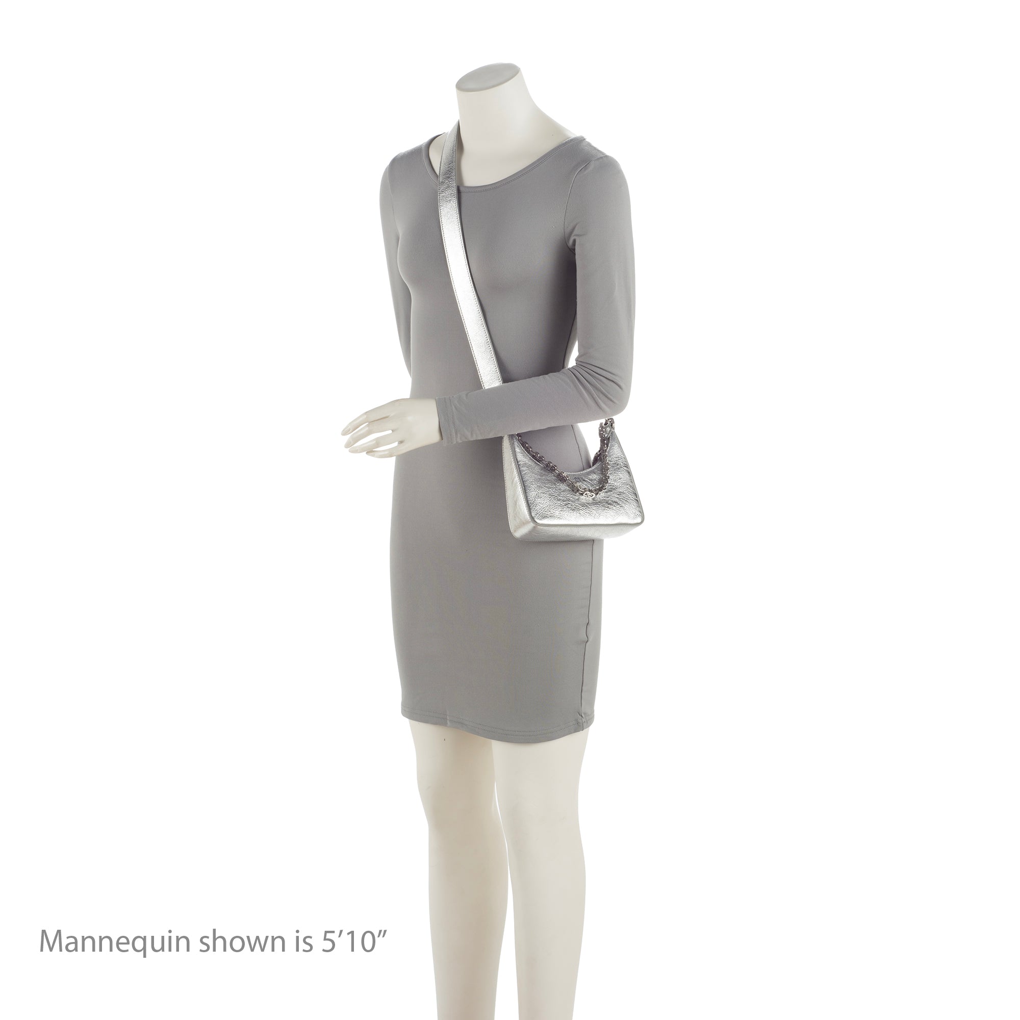 Givenchy Metallic Calfskin Moon Cut Out Mini G Cube Chain Bag (SHF-cJqTKf)