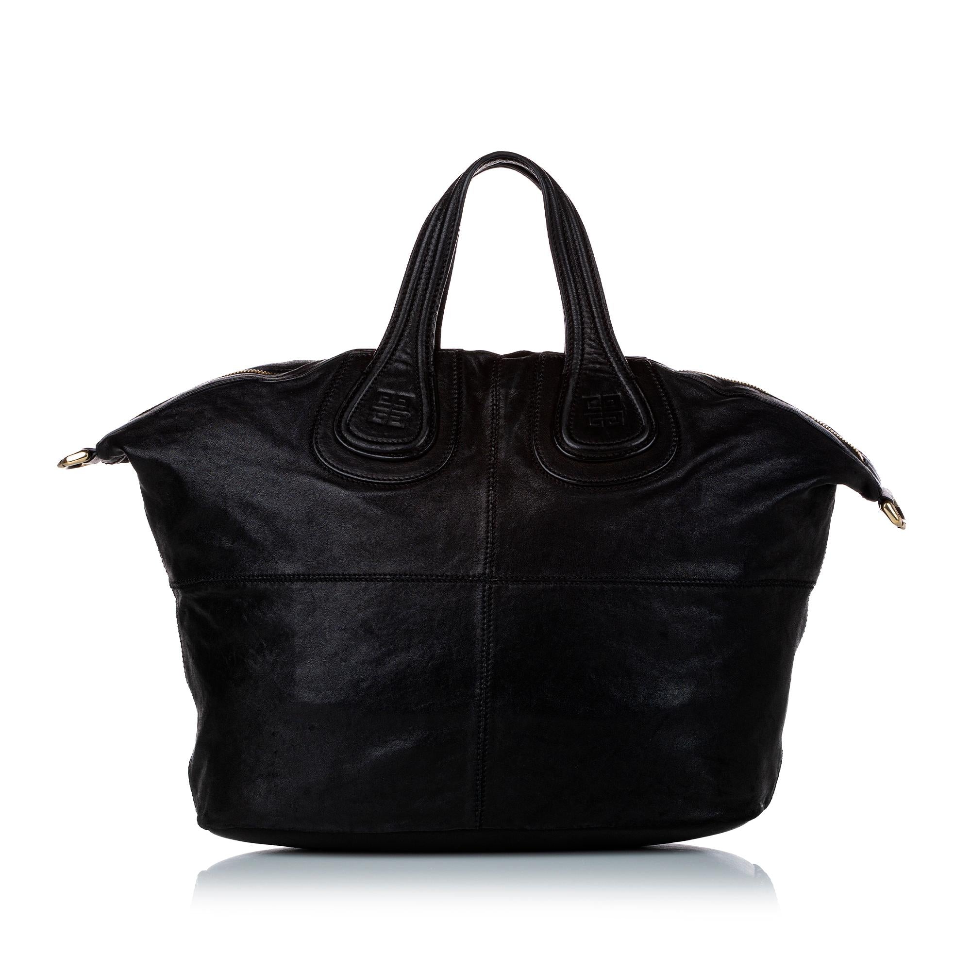 Givenchy Nightingale Leather Satchel (SHG-29688)