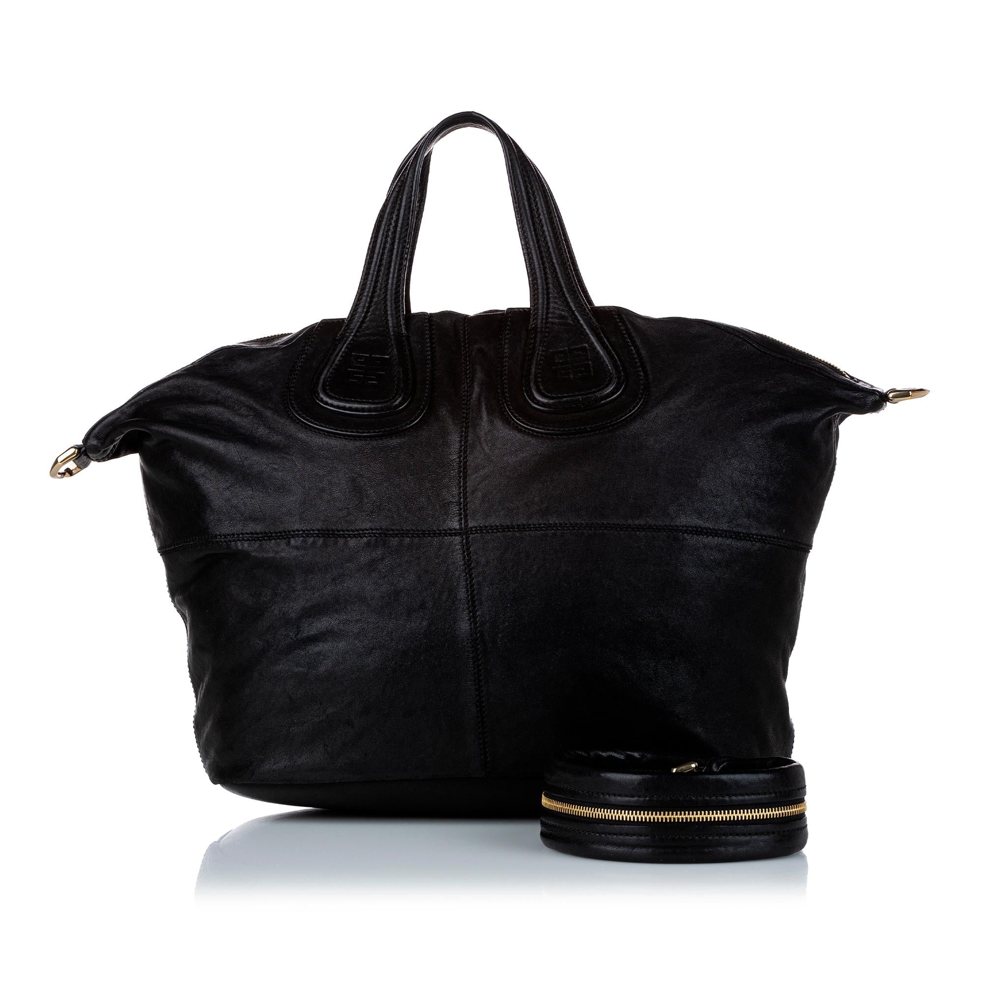 Givenchy Nightingale Leather Satchel (SHG-29688)