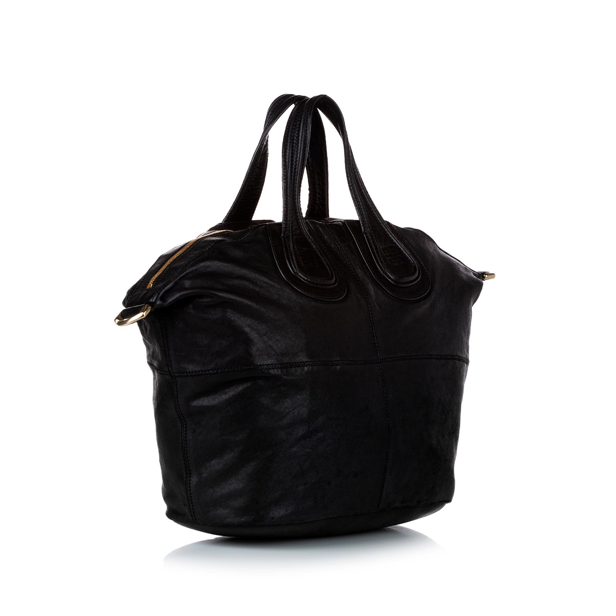 Givenchy Nightingale Leather Satchel (SHG-29688)