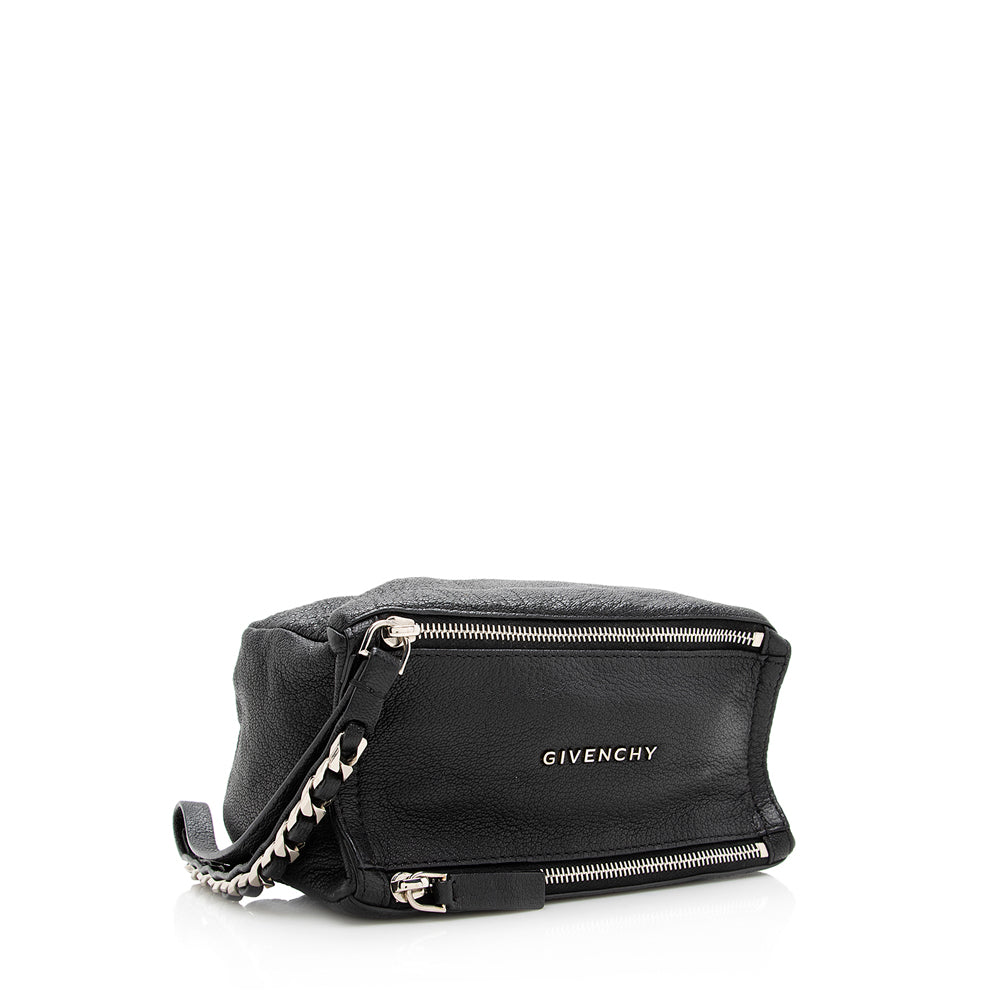 Givenchy Rubber Effect Calfskin Pandora Wristlet (SHF-20628)