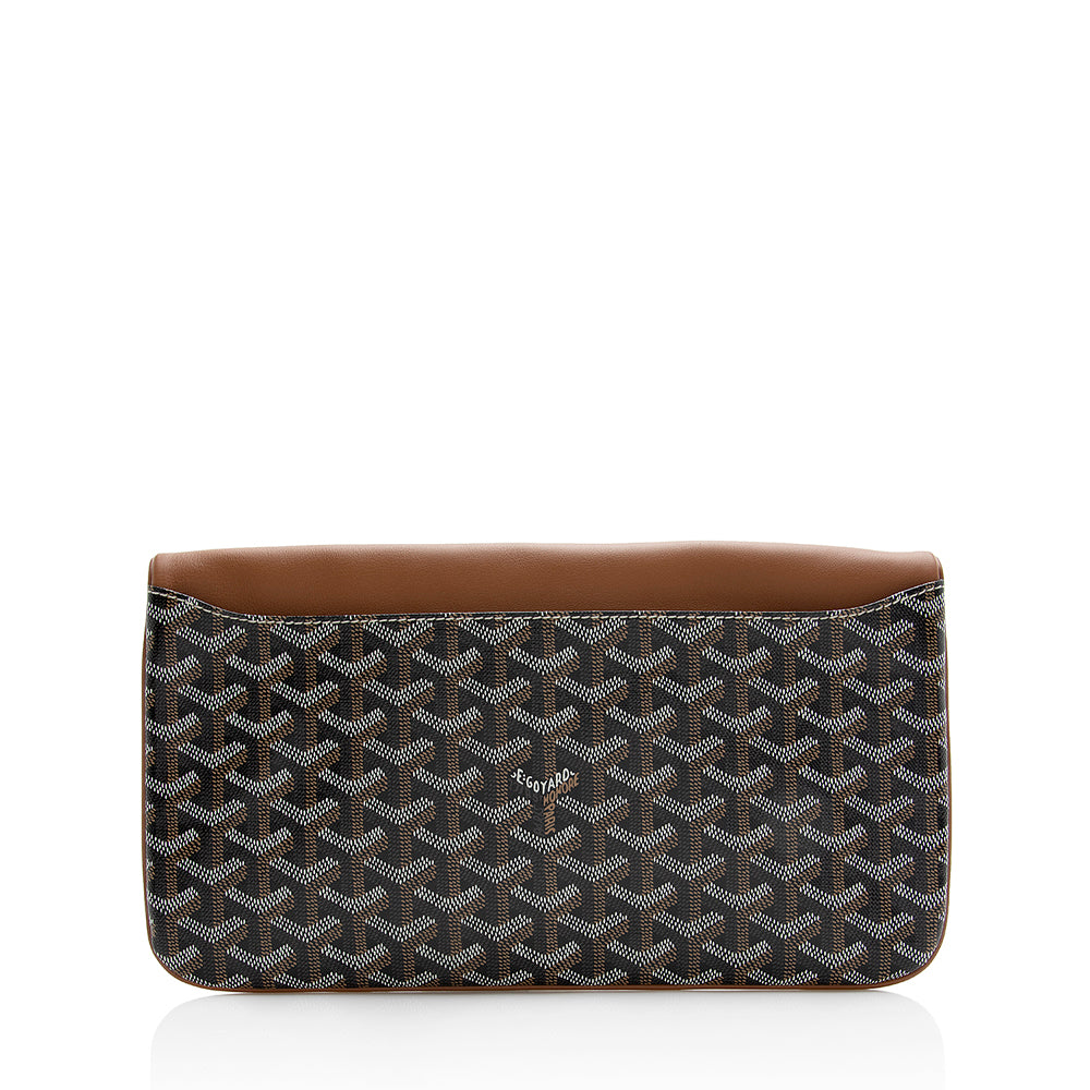 Goyard Goyardine Canvas Saint Marie Soft Clutch (SHF-22150)
