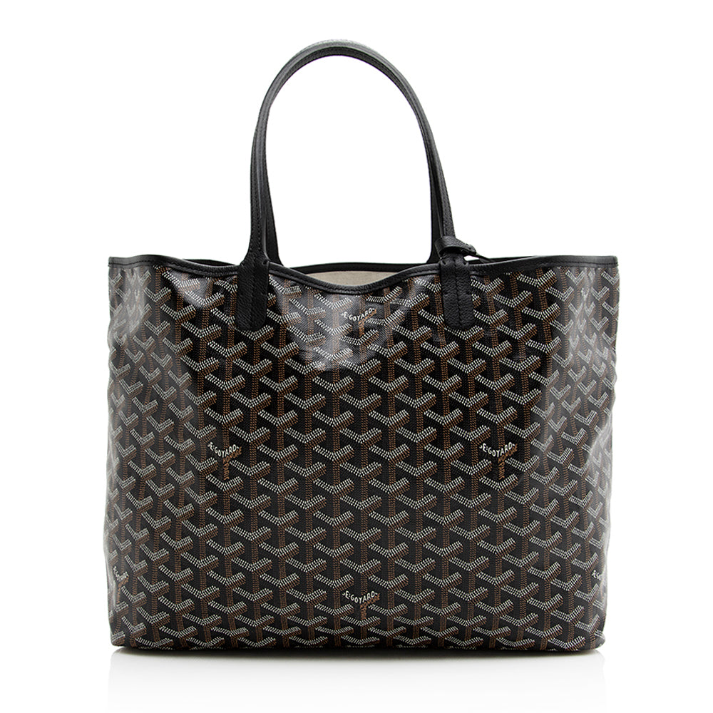 Goyard Goyardine Canvas St. Louis PM Tote (SHF-20351)