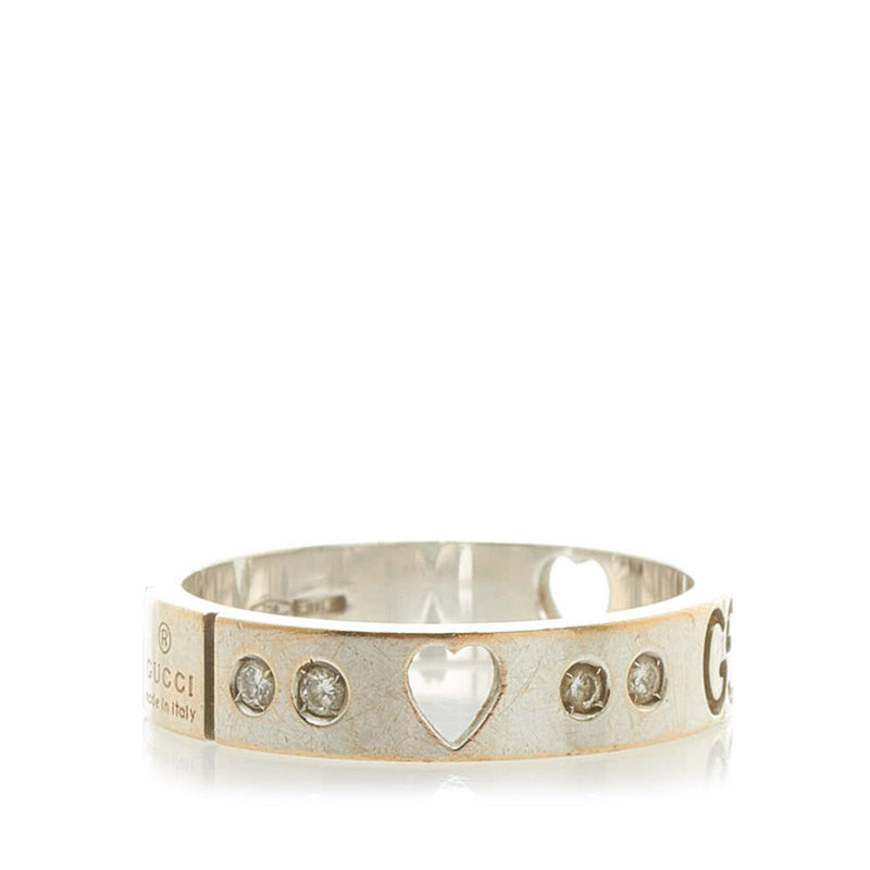 Louis Vuitton® Damier Ring, White Gold And Diamonds