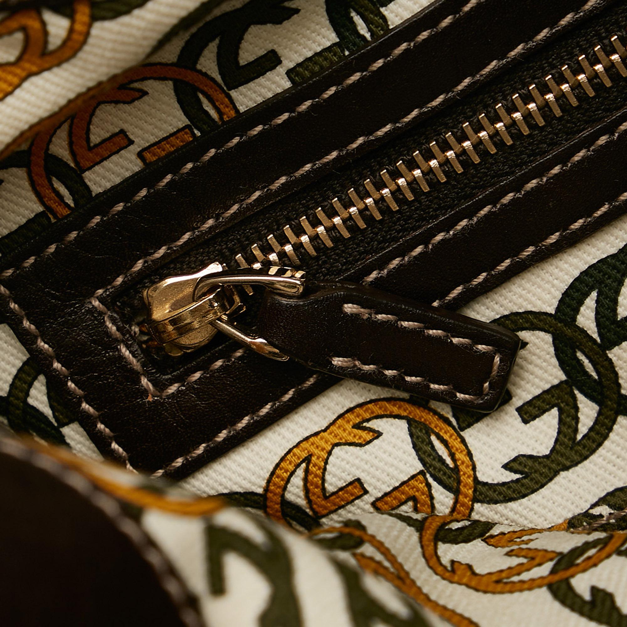 Gucci 85th Anniversary Velvet Horsebit Print Hobo Bag (SHG-35092)