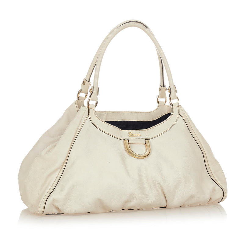 Gucci Abbey D-ring Leather Shoulder Bag (SHG-25133)