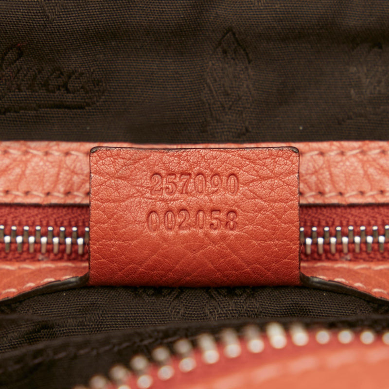 Gucci Bamboo Bar Leather Shoulder Bag (SHG-24217)