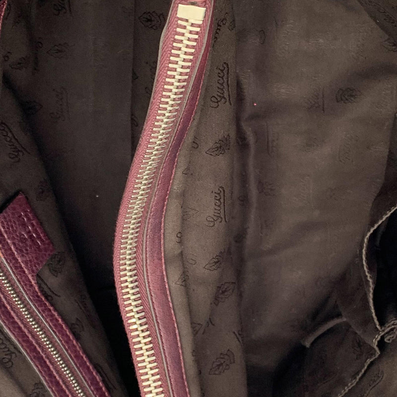 Gucci Bamboo Bar Leather Tote Bag (SHG-36986)