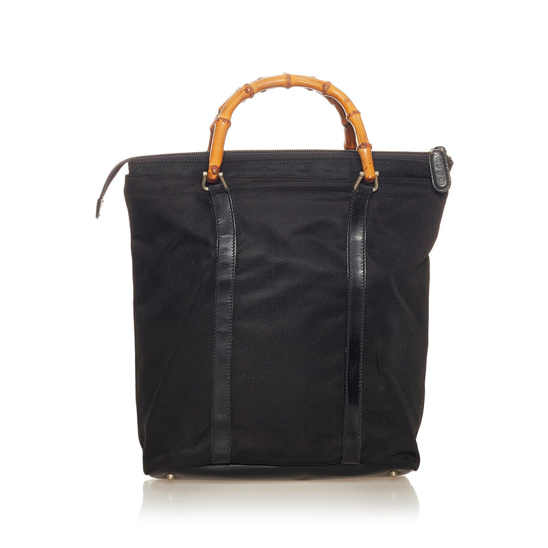 Gucci Bamboo Canvas Handbag (SHG-27358)