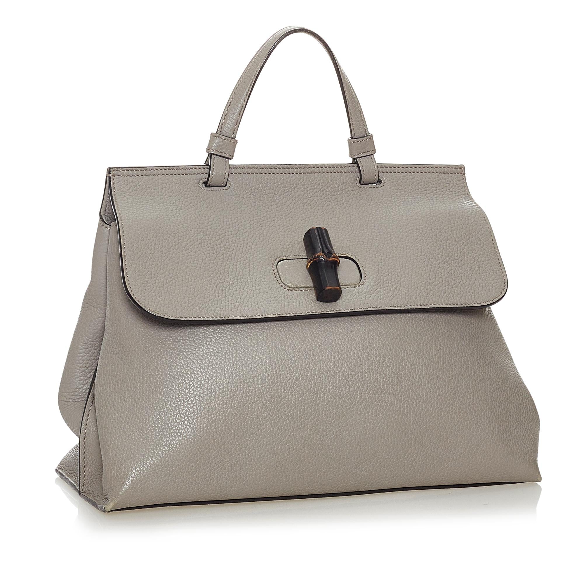 Gucci Bamboo Daily Leather Satchel (SHG-29307)