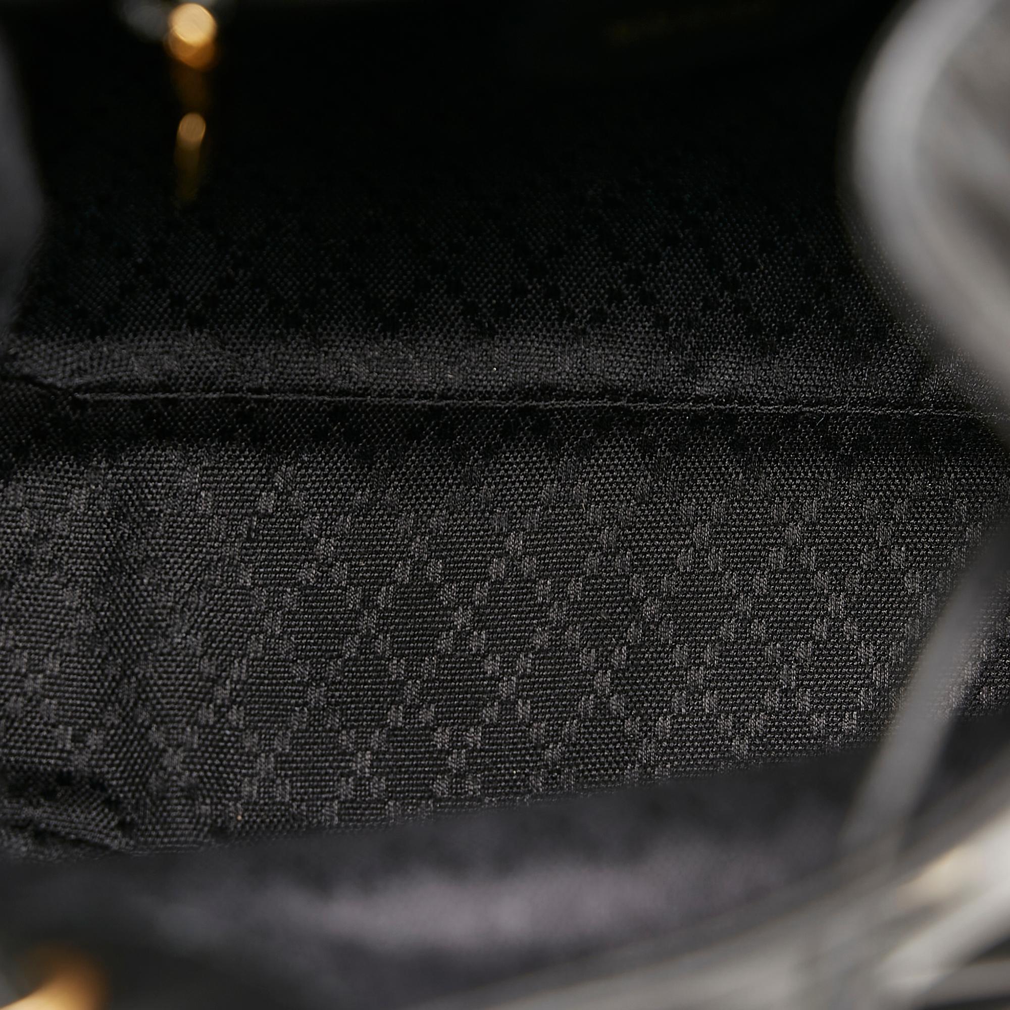 Gucci Bamboo Drawstring Leather Backpack (SHG-33985)