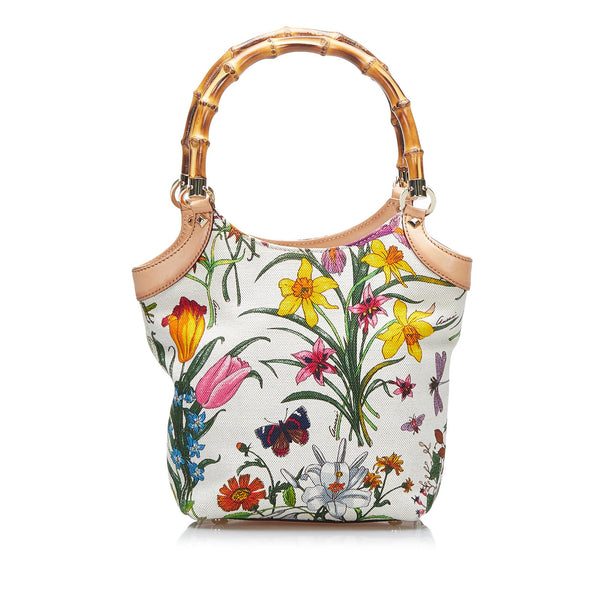 Gucci Bamboo Flora Handbag (SHG-HcnNHu)