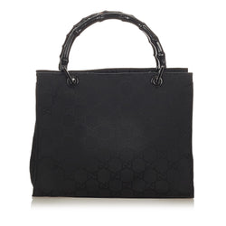 Gucci Bamboo GG Canvas Handbag (SHG-25300)