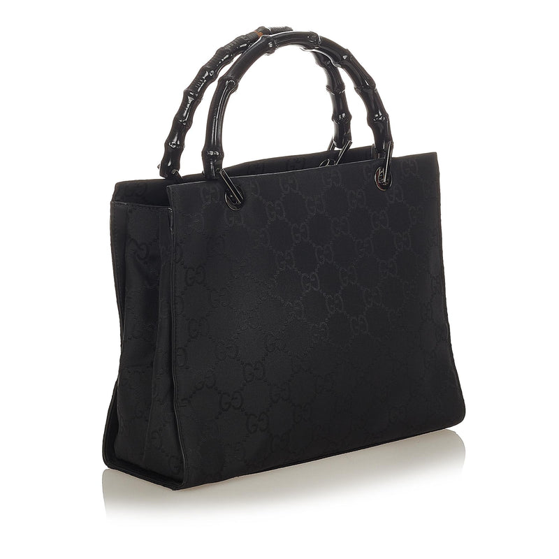 Gucci Bamboo GG Canvas Handbag (SHG-25300)