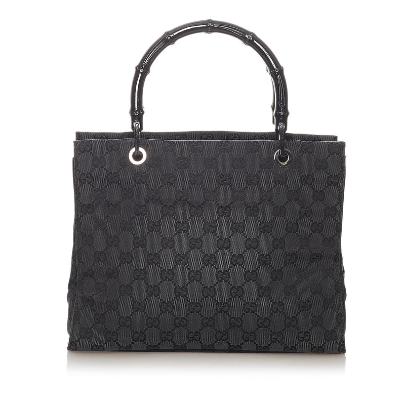 Gucci Bamboo GG Canvas Handbag (SHG-27813)