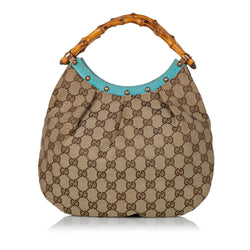 Gucci Bamboo GG Canvas Handbag (SHG-29250)
